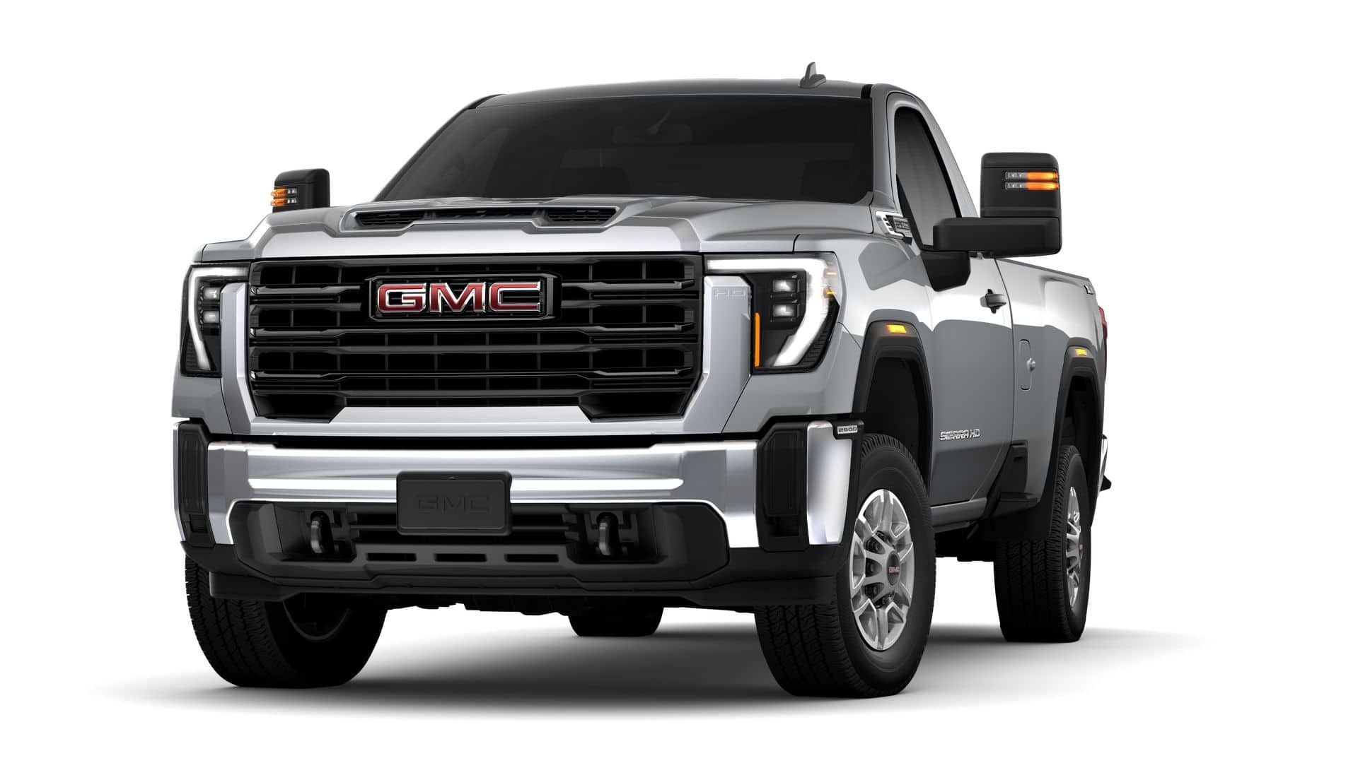 2026 GMC Sierra 2500 HD Pro in Sterling Metallic — front three-quarter view