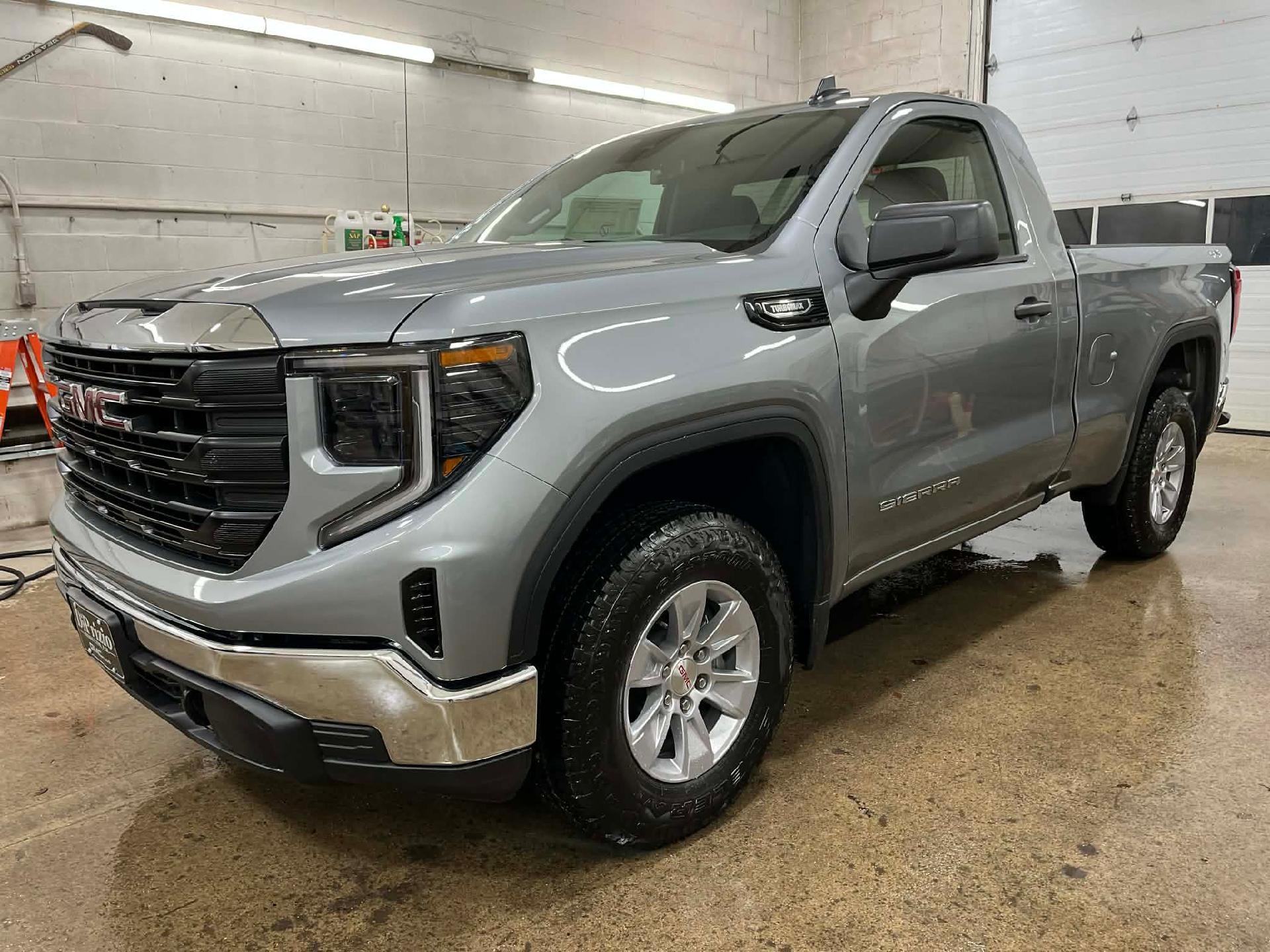 2026 GMC Sierra 1500 Pro in Sterling Metallic — front three-quarter view