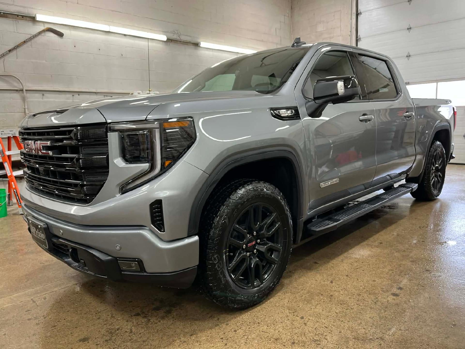 2026 GMC Sierra 1500 Elevation in Sterling Metallic — front three-quarter view